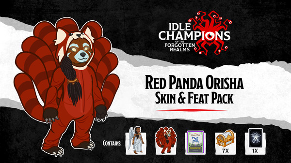 скриншот Idle Champions - Red Panda Orisha Skin & Feat Pack 0