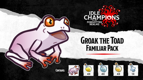 скриншот Idle Champions - Groak the Toad Familiar Pack 0