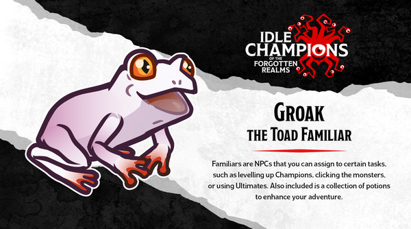 скриншот Idle Champions - Groak the Toad Familiar Pack 1