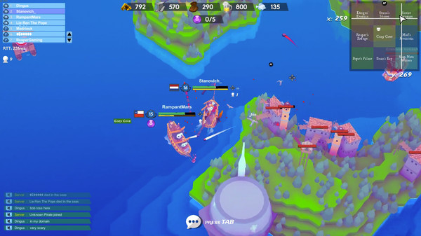 Screenshot of Piratopia