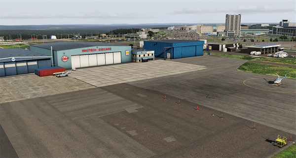 скриншот X-Plane 11 - Add-on: Airfield Canada - CYHZ - Halifax Stanfield International Airport 0