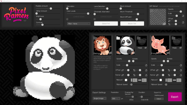 Скриншот из Pixel Ramen - Easy Pixel Art and Pixel GIF Creator