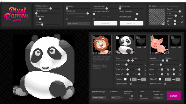 скриншот Pixel Ramen - Easy Pixel Art and Pixel GIF Creator 4
