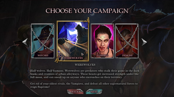 Скриншот из Urban Fantasy: Vampires vs Werewolves