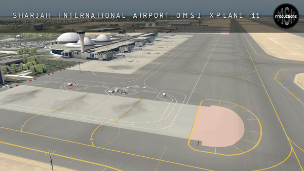 скриншот X-Plane 11 - Add-on: MSK Productions - Sharjah Intl Airport 3