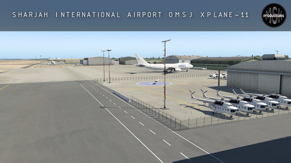 скриншот X-Plane 11 - Add-on: MSK Productions - Sharjah Intl Airport 1
