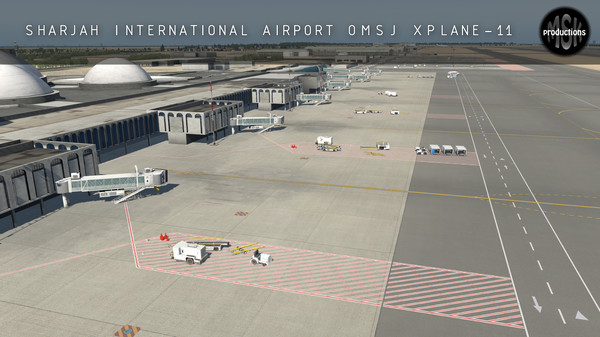 скриншот X-Plane 11 - Add-on: MSK Productions - Sharjah Intl Airport 2