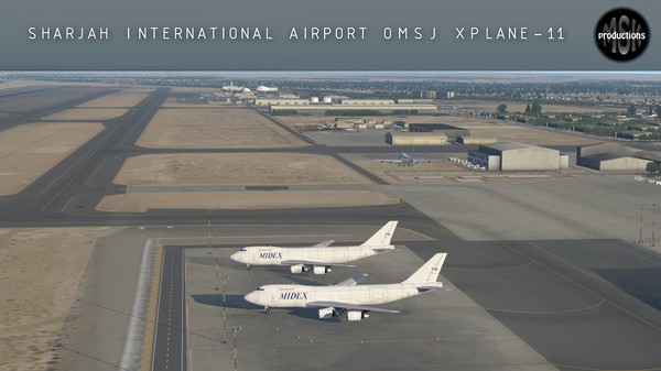 скриншот X-Plane 11 - Add-on: MSK Productions - Sharjah Intl Airport 0