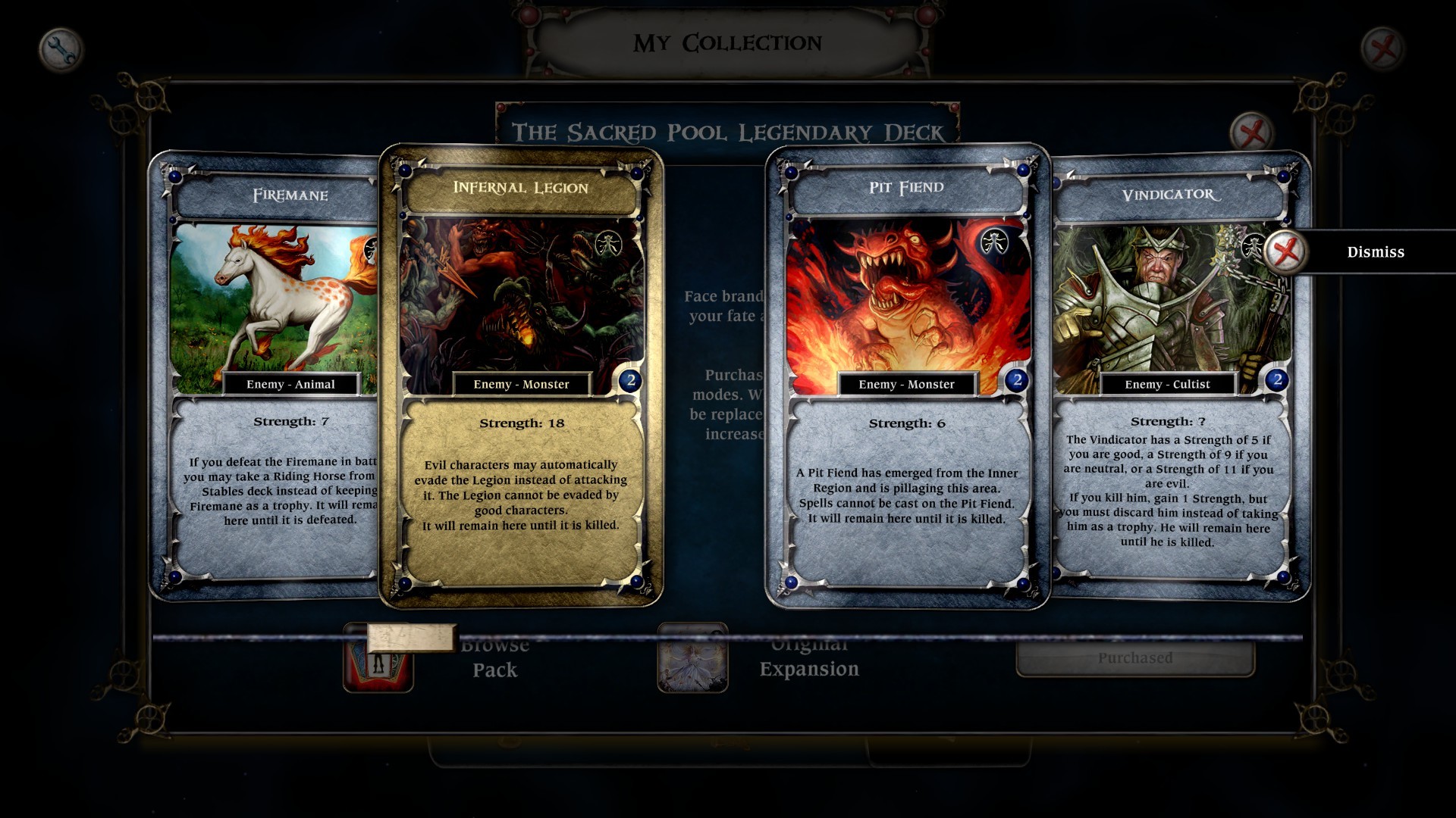 Legend decks