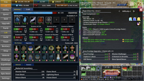 Скриншот из Incremental Epic Hero 2