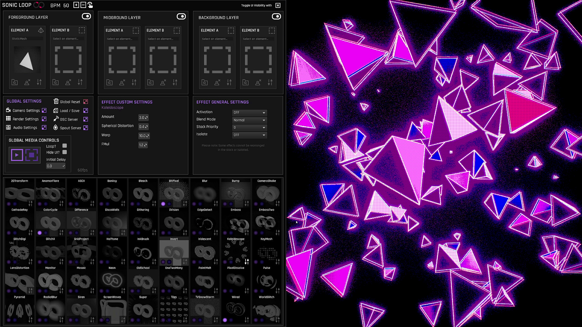 SonicLoop - Realtime VJ content creator for streaming, music videos and live performance #6