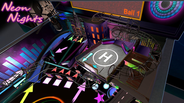 Скриншот из Neon Nights Pinball