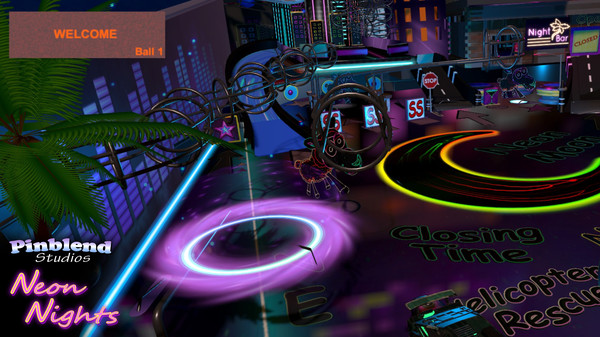 Скриншот из Neon Nights Pinball