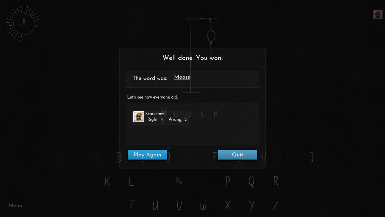 Multiplayer Hangman Game Model, GUI Tools