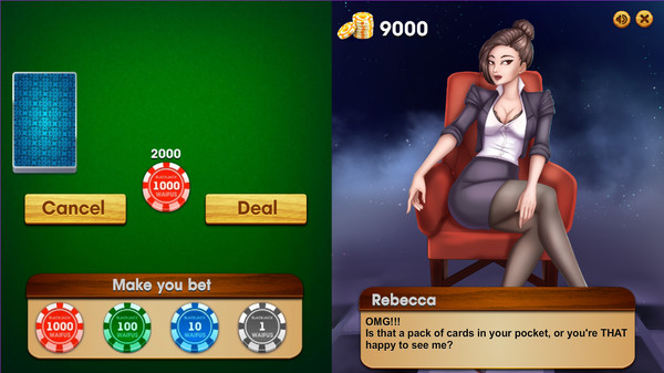 BLACKJACK and WAIFUS game for Linux 1