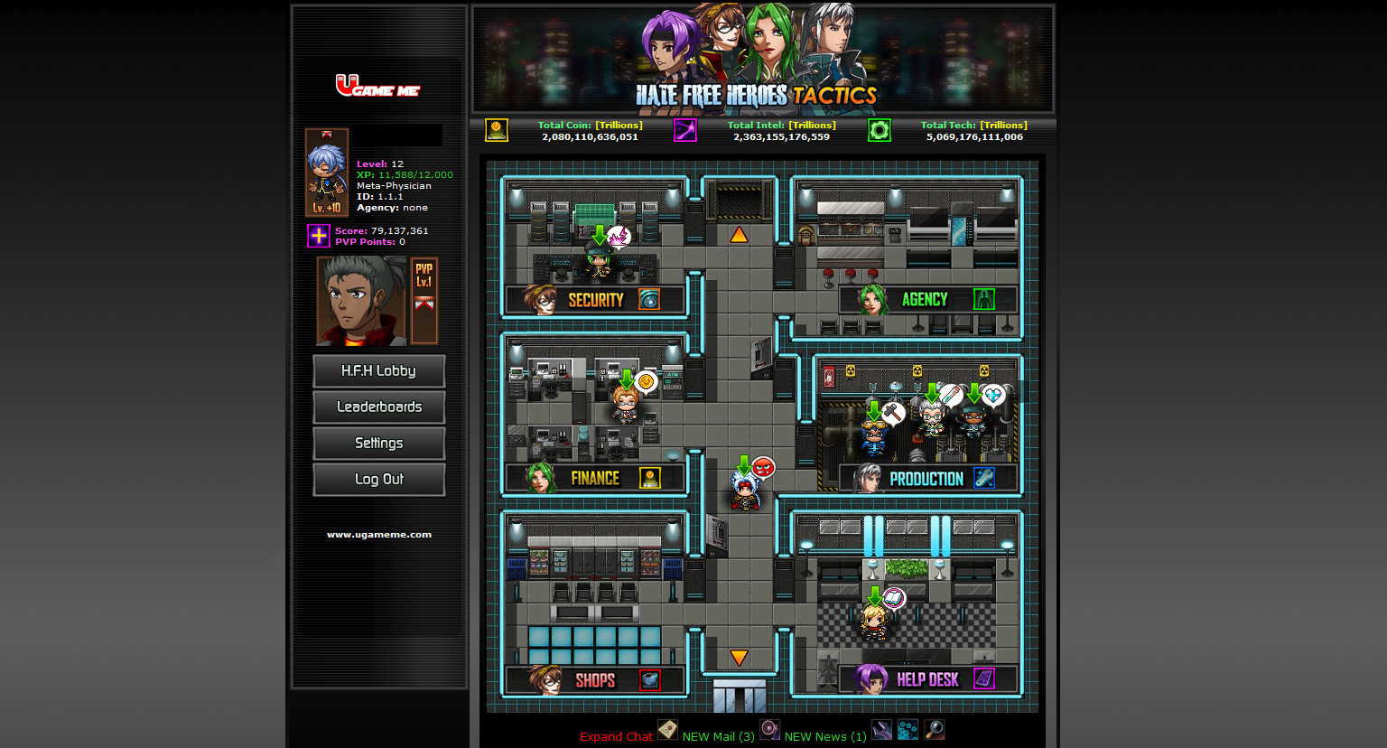 Hate Free Heroes Tactics: Strategy Building MMO screenshot 1
