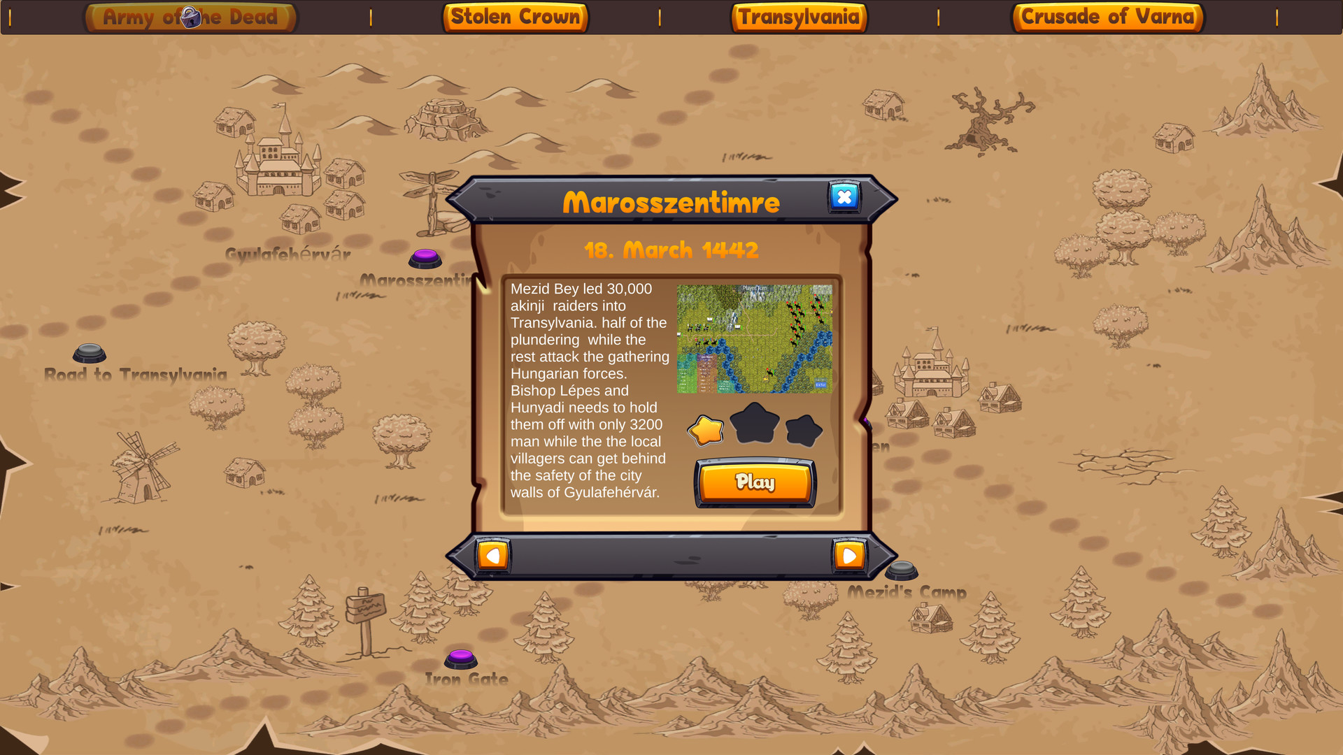 Hunyadi Strategy #11