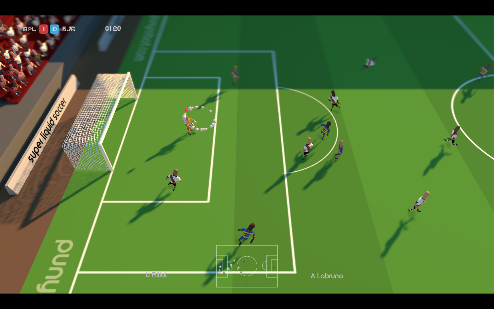 Super Liquid Soccer screenshot 1