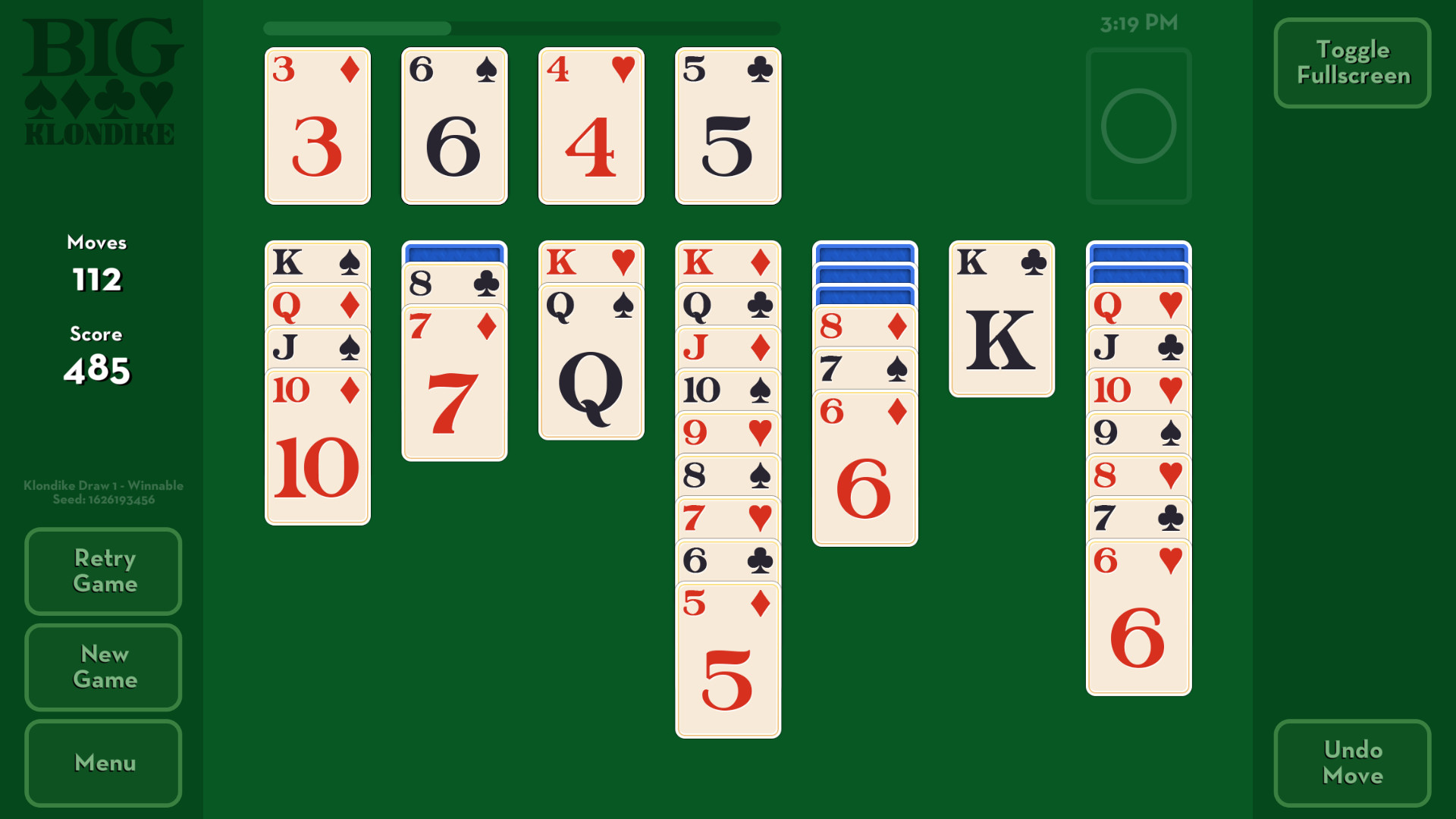 Play Bite-Sized Solitaire Classic Online Now - GameSnacks