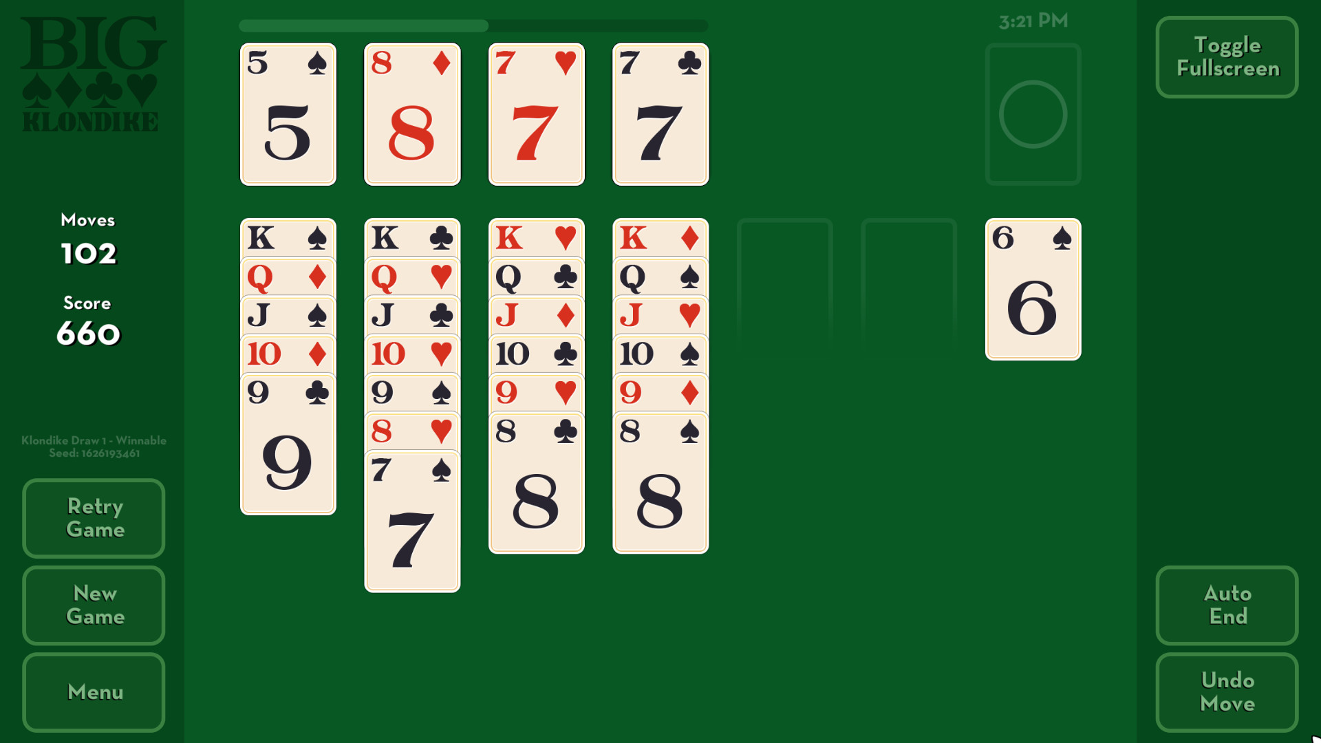 Klondike Solitaire Quick Play From PCHgames, Free solitaire