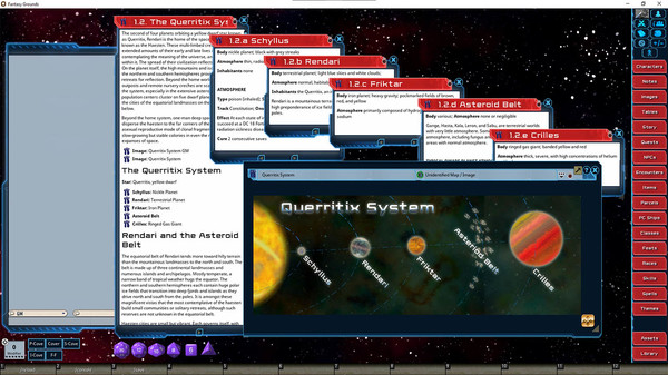 скриншот Fantasy Grounds - Star System Set: Querritix (FULL SET) 3