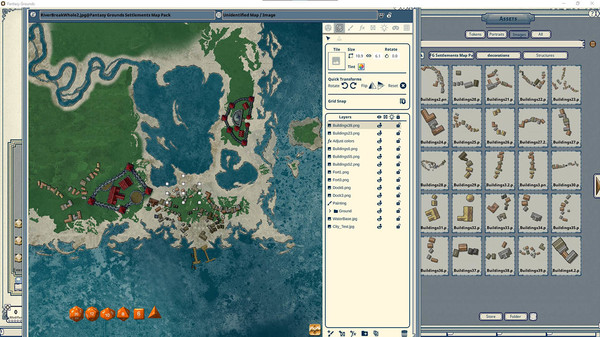 скриншот Fantasy Grounds - FG Settlements Map Pack 4