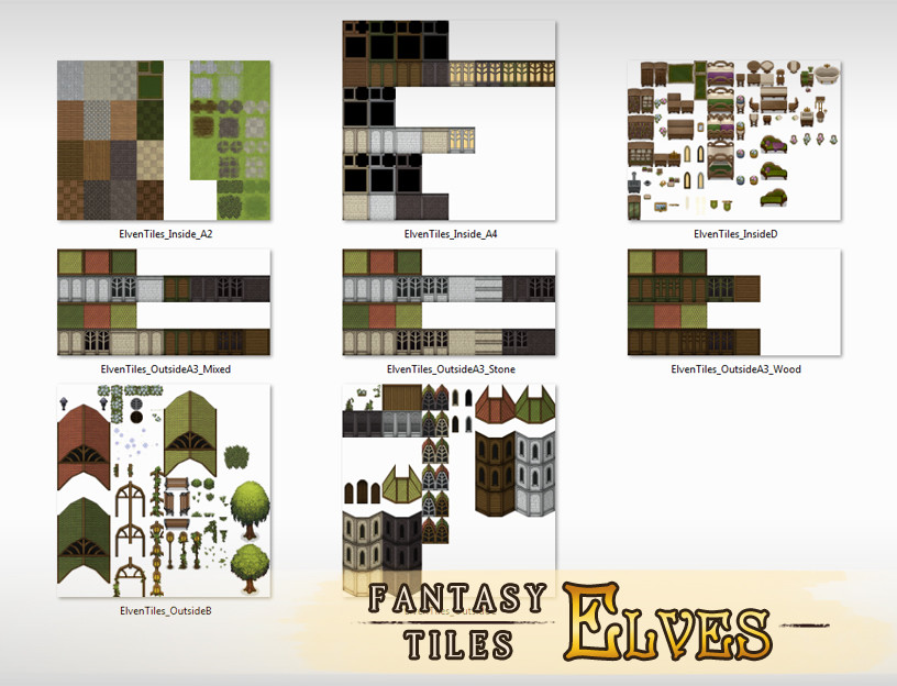 RPG Maker MZ - Fantasy Tiles - Elves #9