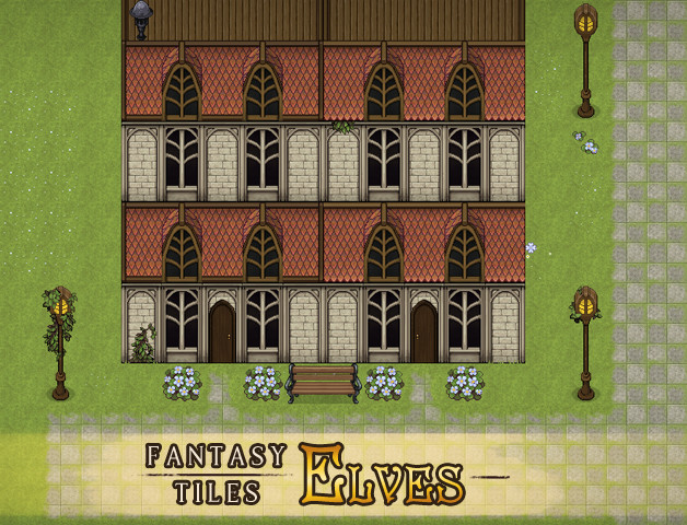 RPG Maker MZ - Fantasy Tiles - Elves #4