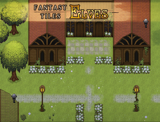 RPG Maker MZ - Fantasy Tiles - Elves #3