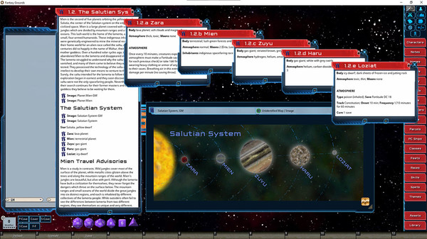 скриншот Fantasy Grounds - Star System Set: Salutian (FULL SET) 0