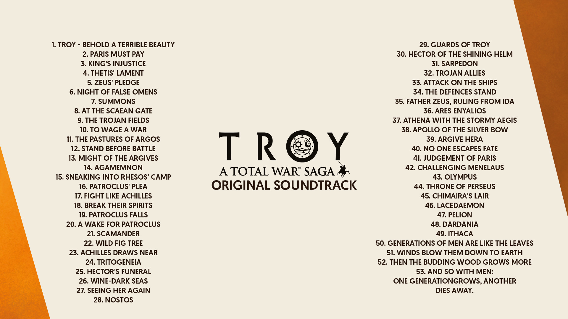 A Total War Saga: TROY - Original Soundtrack #0