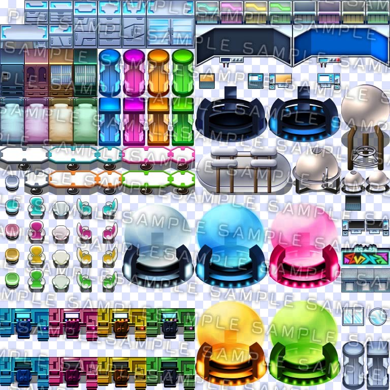 RPG Maker MV - Krachware Cyberpunk Tileset Pack 2 #7