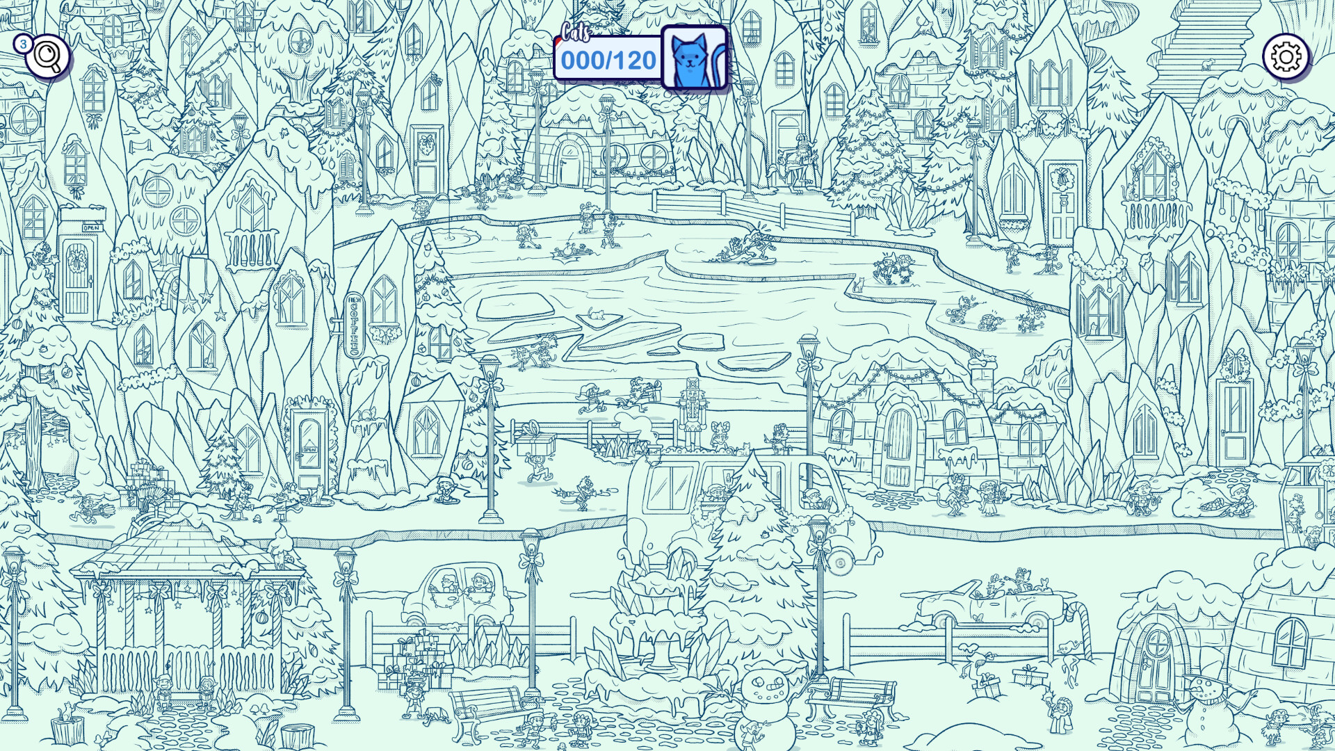 Hidden Cats in Santa's Realm screenshot 1