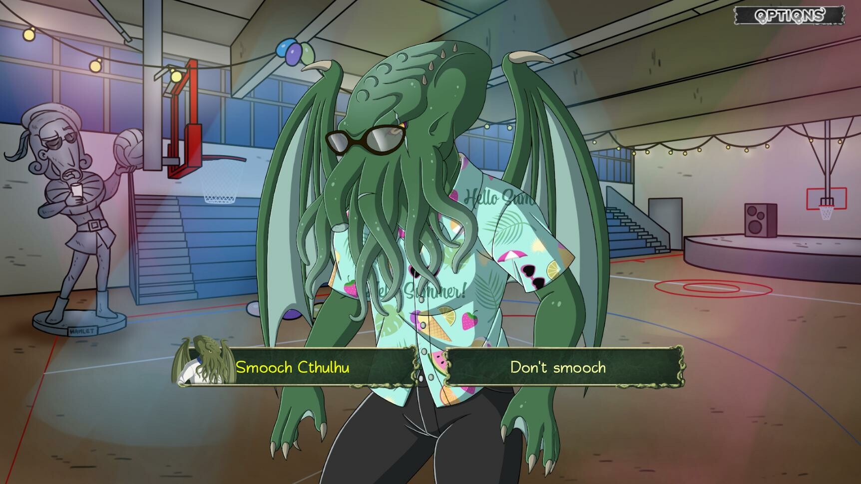 Tentacle Prawn: (Actually) A Cthulhu Dating Sim screenshot 1