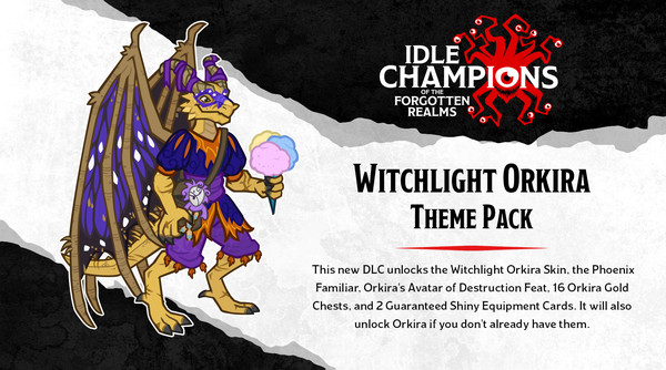 скриншот Idle Champions - Witchlight Orkira Theme Pack 1