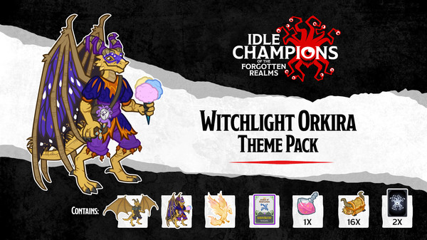 скриншот Idle Champions - Witchlight Orkira Theme Pack 0