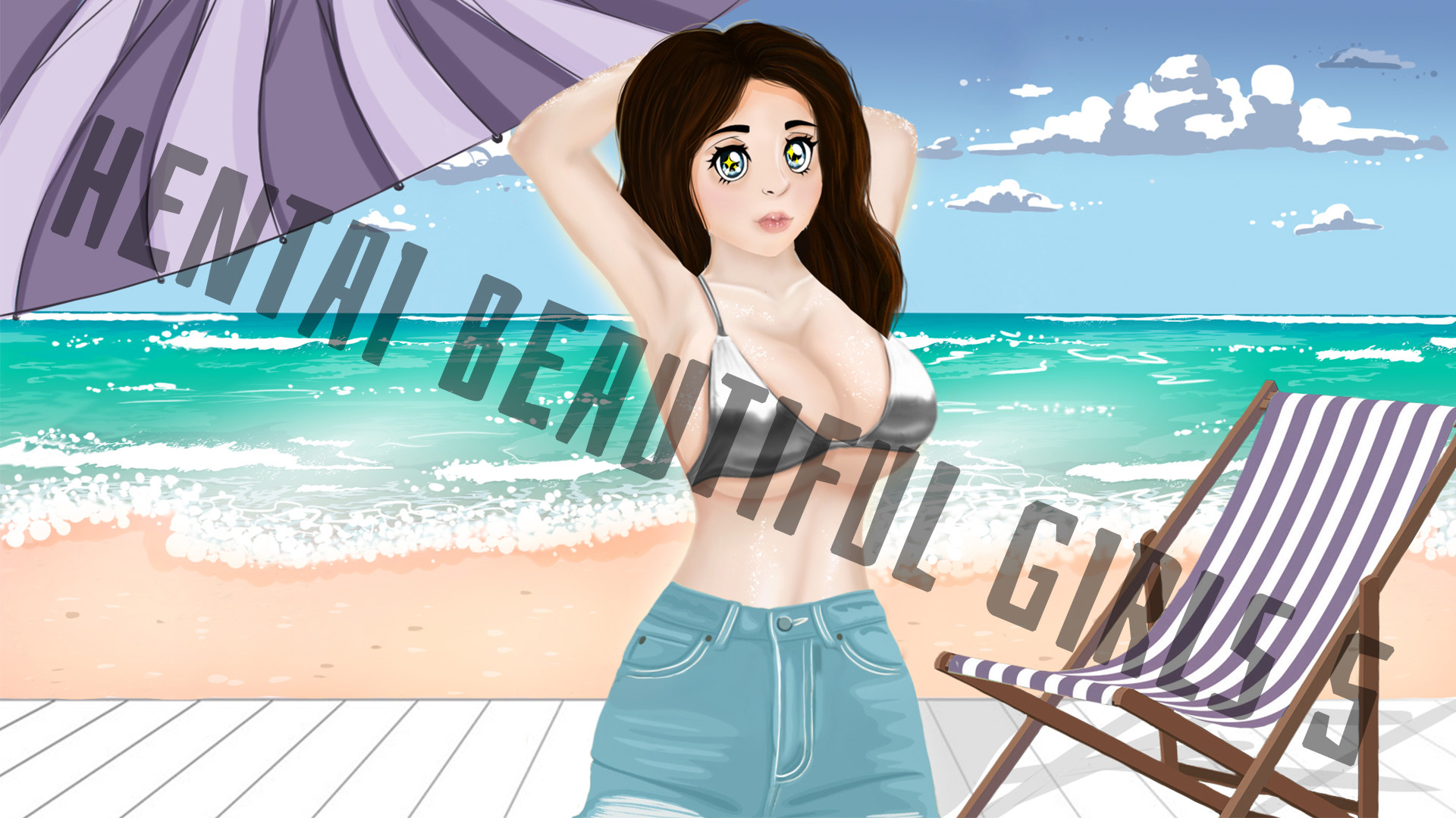 Hentai beautiful girls 5 - Wallpapers. Mode 2 #7