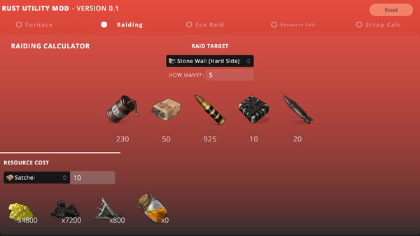 Скриншот из RUM - Rust Utility Mod