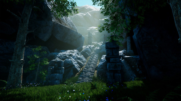 RPGScenery - Stairway in a Gorge Scene