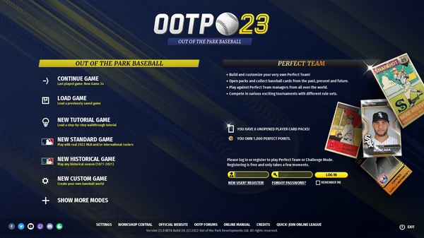 Скриншот из Out of the Park Baseball 23