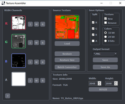 Скриншот из Texture Assembler