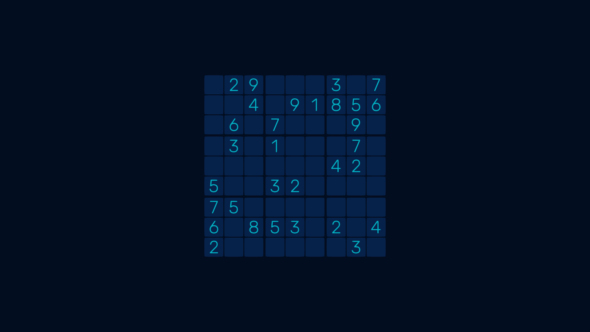 Sudoku Minimalist Infinite #6