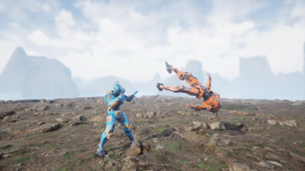 Robo pocket: 3d fighter with rollback game for Linux 1