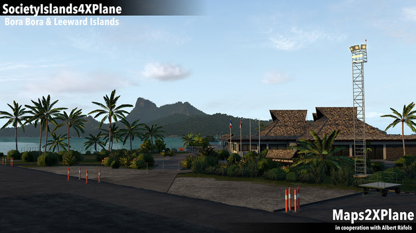 скриншот X-Plane 11 - Add-on: Aerosoft - Society Islands XP - Bora Bora & Leeward Islands 0