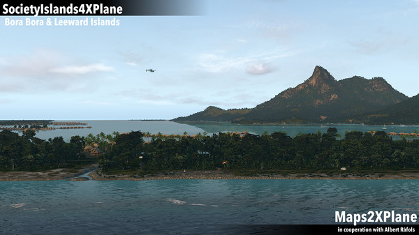 скриншот X-Plane 11 - Add-on: Aerosoft - Society Islands XP - Bora Bora & Leeward Islands 5