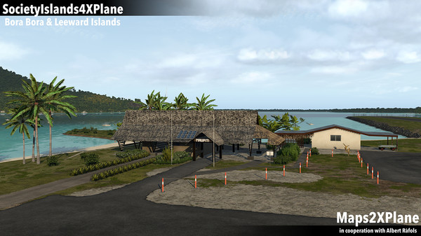 скриншот X-Plane 11 - Add-on: Aerosoft - Society Islands XP - Bora Bora & Leeward Islands 1