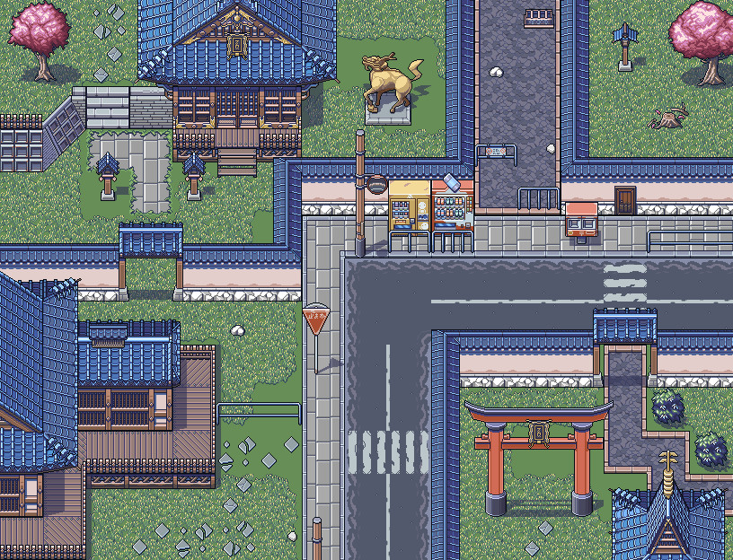 RPG Maker MV - Japanese Shrine and Temple Game Assets screenshot screenshot 8