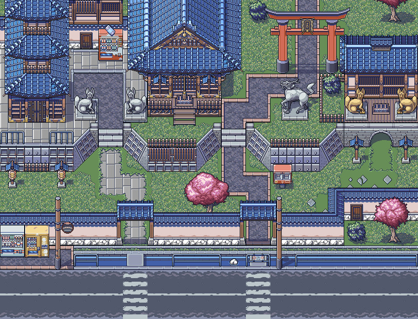 RPG Maker MV - Japanese Shrine and Temple Game Assets screenshot screenshot 5