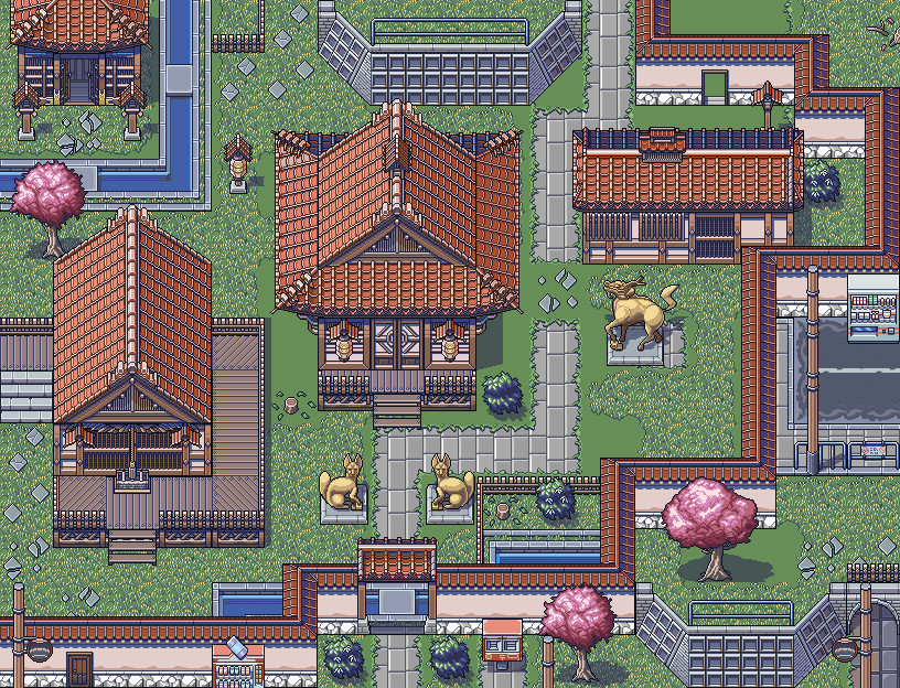 RPG Maker MZ - Japanese Shrine and Temple Game Assets screenshot screenshot 8