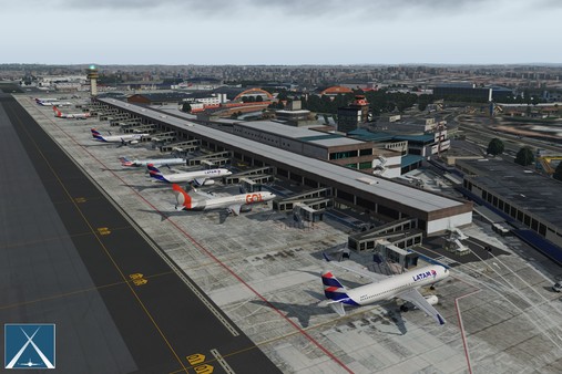 скриншот X-Plane 11 - Add-on: Globall Art - SBSP - Congonhas Airport 1